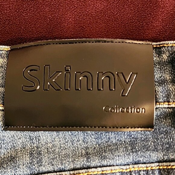 Skinny Fit Women's Jeans Distressed Blue Size 34 - Picture 7 of 16